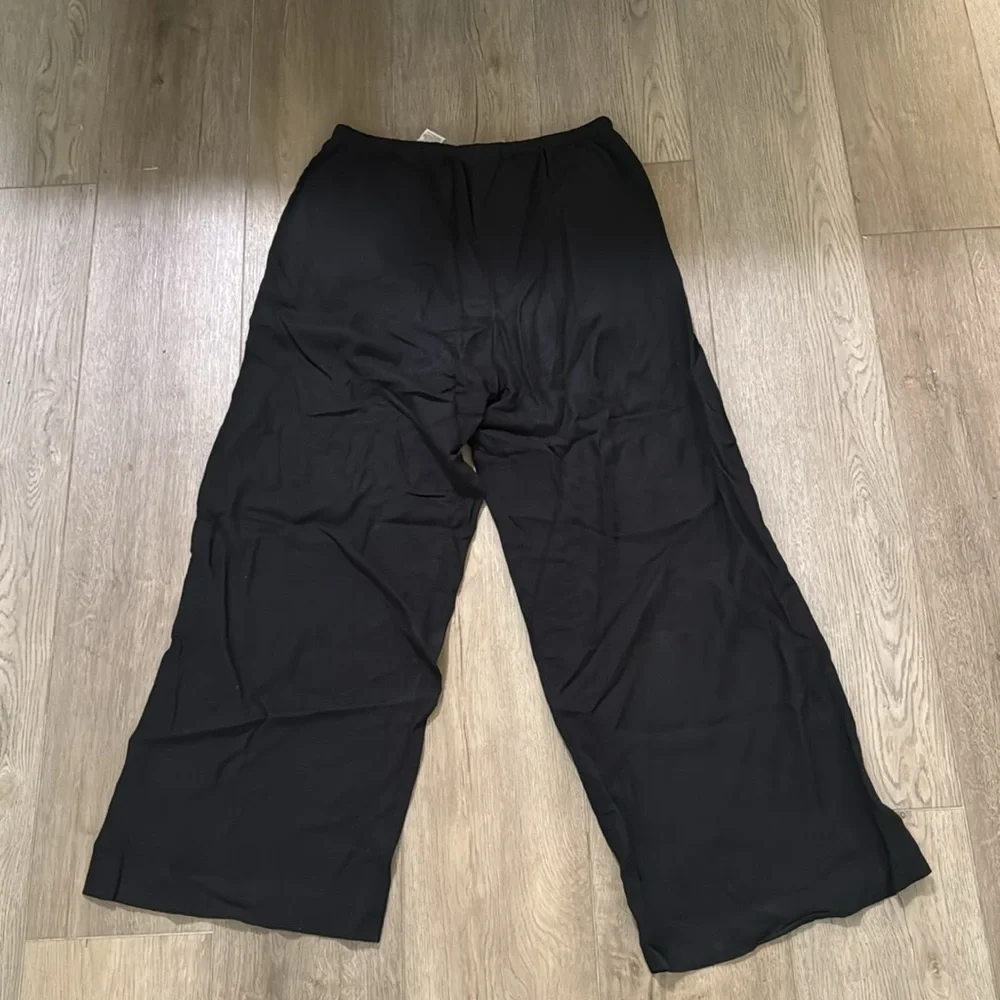 NWT! Banana Republic Black Linen Blend Drawstring Pull On Pant - Size XS🩷 766708